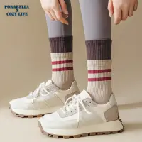 在飛比找momo購物網優惠-【Porabella】瑜珈襪 襪子 瑜珈襪 止滑中筒襪 普拉