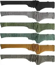 GUGULUZA 6-Pack Extra-Thick Gun Socks for Rifles and Shotguns, Silicone-Treated Gun Sock, 54” Knit Rifle Sock Gun Sleeve for Storage