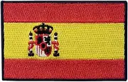 [EmbTao] Spain Flag Embroidered Patch Spanish Iron On Sew On National Emblem