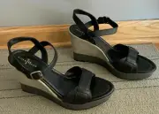 $230 COLE HAAN WOMEN’S PALEY WEDGE HEEL SANDALS 9.5