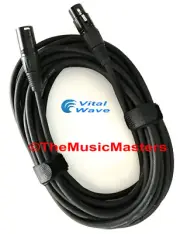 25ft XLR Microphone Mic Cable HQ Extension Amplified Powered Speaker Wire VWLTW