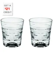 Vista Alegre Vinyl Old Fashion Glasses (Set Of 2) with $21 Credit