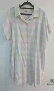 PETER ALEXANDER Women Nightie Brand New Large 100% Cotton Button Up