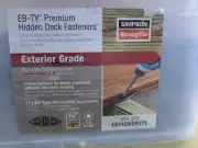 Simpson EB316WDR275 EB-TY® EB332W Premium Hidden Deck Fastener™ w/ 2-1/4 in. 275