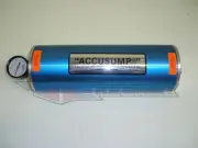 Canton 2 Quart QT Accusump Engine Oil Accumulator Aluminum Blue Two 12" x 4.25"