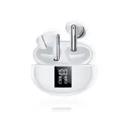 Sansai TWS Wireless Bluetooth Portable In-Ear Earbuds With Charging Case White