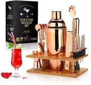 Cocktail Shaker Making Set,16pcs Bartender Kit , Stainless Steel Bar Tools,