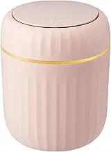 Desktop Trash Can, Press Garbage Waste Bin, Tabletop Trash Can, Creative Wastebasket with Lid, Small Desk Trash Can, Kids Room Trash Can, Home Waste Bin, Light Luxury Tabletop Trash Can,