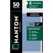 50pc Phantom Sleeves 88x125mm Game Card Case Protector Evergreen Gloss/Matte