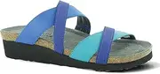 [NAOT] Footwear Women's Roxanna Sandal, Aqua Stretch/Royal Blue Stretch/Gloss Purple Stretch, 7