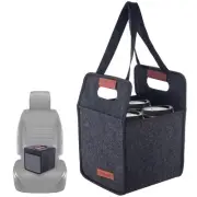 4 Cup Drink Carrier with Handle, Reusable Insulated Drink Caddy Drink Holder ...