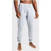 Mens Grey MAN Dash Jacquard Waistband Lounge Jogger Pant