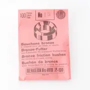 Genuine Bergeon No 15 Bronze Clock Bushes 4019-P-100 (Pack of 100) (G3D14)