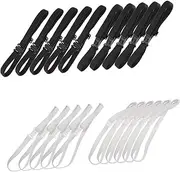 [NIYANGLE] 20Pcs Adjustable Elastic Bow Tie Bands Versatile Extension Straps for Formal Events Weddings Graduations Durable and Comfortable Bow Tie Accessories