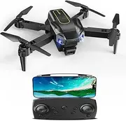 Drone with Camera 4K, Drone with Camera Adults Children, Dual Camera Drones for Beginners, Flip Mode, 2 Batteries Long Flight Time, Headless Mode Departure/Landing with One Button, RC Quadcopter for