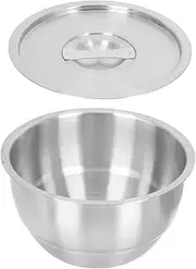 BRIGHTFUFU 1Pc Food Grade Stainless Steel Steamed Egg Bowl Versatile Kitchen Soup Bowl with Quick Heat Dissipation for Home Cooking Outdoor Camping and Family Gatherings