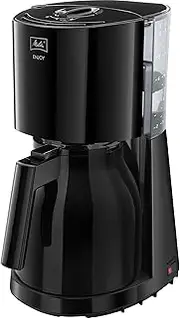 Melitta Enjoy Therm 1017-06 Filter Coffee Machine with Thermal Jug Drip Stop 8 Cups Black