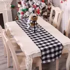 Christmas Decoration Christmas Table Runner Tablecloth Plaid Table Runner