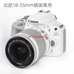 49mm UV鏡←規格遮光罩 UV鏡 鏡頭蓋 適用Canon 佳能 100D 200D 200DII二代單眼相機配件 白