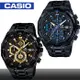 【CASIO 卡西歐 EDIFICE 系列】日系經典三眼賽車錶(EFR-539BK)