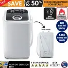 4.6KG Mini Portable Washing Machine - Black 2 In 1 Camping Caravan Spin Dryer