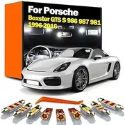 Sun Visor Lamp LED Interior Map Dome Light Kit, for Porsche Boxster GTS S 986 987 981 1996-2014 2015 2016 Car Bulbs