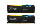 Kingston Fury RGB Beast 16GB DDR5 RGB Desktop RAM Kit 2x 8GB - 4800MT/s - CL38 -