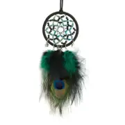 Handmade Beaded Dreamcatchers Wall Hanging Ornament with Peacocks Feathered Gift