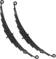 Magorfas Trailer Leaf Spring 6 Leaf Double Eye 3500 lbs Cap for 7000 lbs Axle Suspension 25-1/4" Length fits for SW6 - Set 2