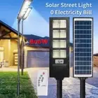 Solar Street LED Light Remote Outdoor Garden Radar Sensor Yard Flood Down Lamp