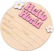 Birth Announcement Sign Wooden Nursery Sign Milestone Photo Prop Newborn Decor x Decorative