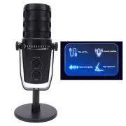 Dynamic Microphone Corded USB XLR Cardioid Mic with Stand for Live Recording Hot