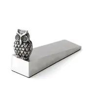 Pilbeam Living Owl 15cm Aluminum Door Wedge/Doorstopper Decor Antique Silver