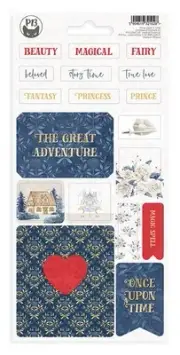 Once Upon A Time Chipboard Stickers 4"X8"-#01 P13ONC34