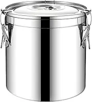 Stainless Steel Food Storage Containers, 6L Large Capacity with Airtight Lid, Ideal for Flour, Grain, Coffee, Rice