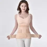 [ccXrC] Postpartum Belly Wrap Waist/Pelvis Belt,Adjustable Belly Wrap,After Childbirth C-Section Recovery Girdle,Abdominal Binder (Size : S)