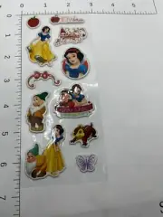 PUFFY STICKER SHEET: Disney Snow White and the 7 Dwarves seven princess