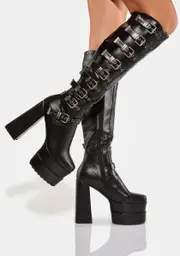 [Lamoda] Front Row Knee High Platform Boots