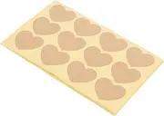 ROMISBABA 240pcs Heart Shaped Package Sealing Stickers DIY Present Bag Seals Blank Writable Adhesive Labels for Cookies Bakery Pouches and Present Wrapping