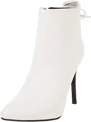 [XIEPP] Women's Elegant Stiletto Heel Ankle Boots Pointed Toe Zipper Booties