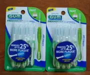 2 packs Sunstar GUM Proxabrush Go Betweens Cleaners TIGHT 8 Each Sealed