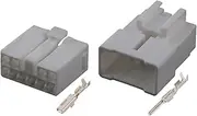 BWPEXZ 1-20 Sets of 10 Pin Automotive Male and Female Connector Plugs, Compatible with Camry Corolla Ralink MG651056 MG641059(Male Female Set,5Sets)