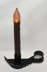 Christmas Window Flickering Candle & Holder Automatic 6 Hour Timer 18 Hours Off