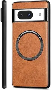 [RUNGOS] for Google Pixel 8a Case Magsafe [Stable Magnetic] [Slim Fit] [Wireless Charging] [10Ft Drop Tested] Shockproof Case for Google Pixel 8a Phone, Pixel 8a Magsafe Case Cover 6.1 Inch 2024 (Brown)