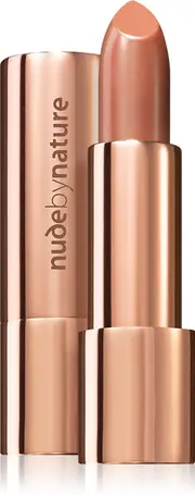 Nude by Nature Moisture Shine Lipstick Glossy Hydrating Effect Color Bare Pink 4 g