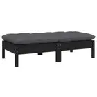 2-Seater Outdoor Sofa Bench with Cushions Garden Patio Lounge Chair Pine Wood