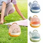 1Pc Hamster Takeaway Cage Plastic Travel Small Rabbit Outdoor Pet Carrier