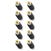 10PCS AV RCA Audio Video Female to Female Jack Coupler Adapter Connector Plug