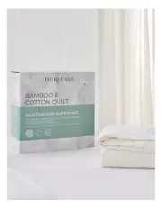 [Heritage] Bamboo & Cotton Quilt in White