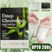 200Pcs Detox Foot Patches Pads Body Toxins Feet Slimming Cleansing Herb AU